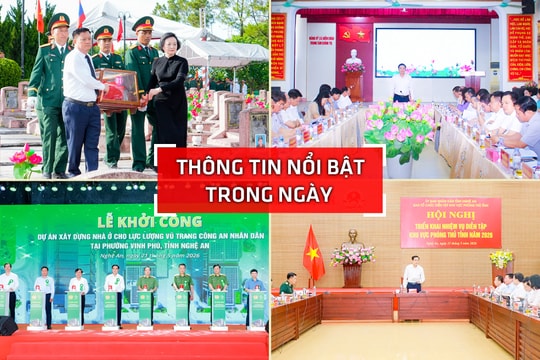 Nghệ An: Thông tin nổi bật ngày 21/5