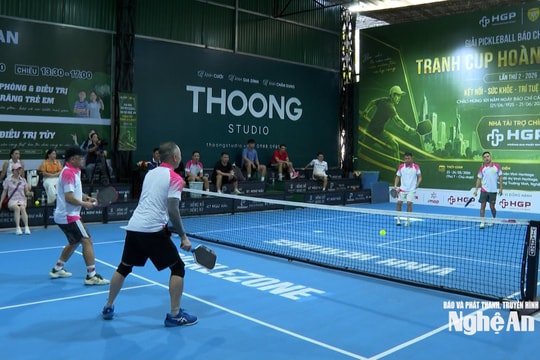 Gần 200 vận động viên tham dự Giải Pickleball Báo chí Nghệ An lần thứ 2 năm 2026