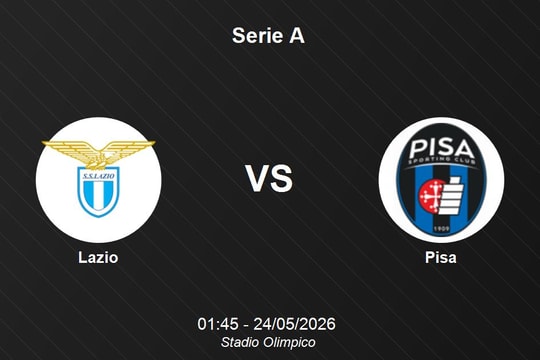 Nhận định Lazio vs Pisa - Serie A: Cơ hội bứt phá của đội bóng thủ đô