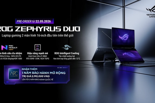 Cận cảnh ROG Zephyrus Duo: Siêu phẩm laptop gaming hai màn hình giá 200 triệu đồng tại Việt Nam