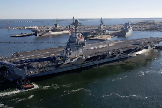 Hải quân Mỹ thử nghiệm dùng tàu sân bay USS Gerald R. Ford làm nhà máy điện di động