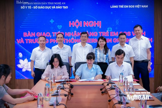 Nghệ An chính thức tiếp nhận Làng trẻ em SOS Vinh và Trường Phổ thông Hermann Gmeiner Vinh