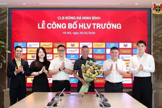 CLB Ninh Bình chính thức bổ nhiệm HLV Chu Đình Nghiêm với bản hợp đồng 3 năm