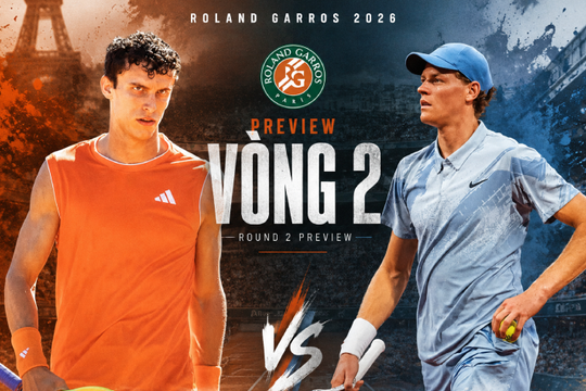 Roland Garros 2026: Jannik Sinner gieo rắc nỗi sợ hãi, Tsitsipas cảnh giác trước Arnaldi