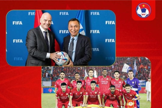 Chủ tịch FIFA Gianni Infantino gửi thư chúc mừng CAHN vô địch V-League 2025/26