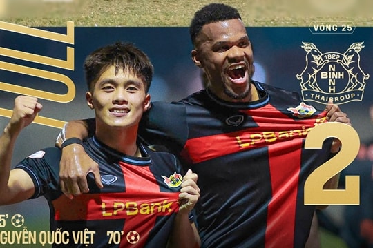 Chu Đình Nghiêm ra mắt hoàn hảo, Ninh Bình hạ Thanh Hóa để chiếm top 3 V-League