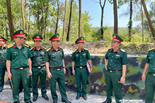 Bộ CHQS tỉnh kiểm tra công tác xây dựng Sở Chỉ huy diễn tập phòng thủ khu vực tỉnh