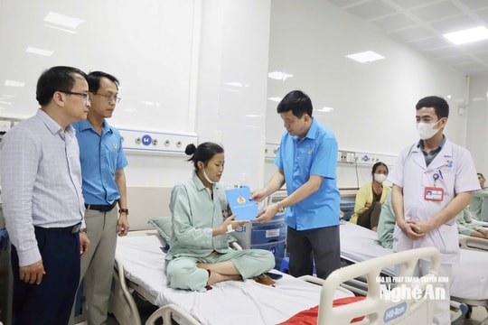 446 đoàn viên, người lao động Nghệ An mắc bệnh hiểm nghèo được hỗ trợ