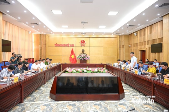 Đoàn công tác Bộ Tư pháp làm việc với tỉnh Nghệ An