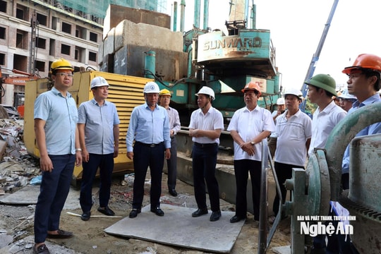 Đẩy nhanh tiến độ cải tạo, xây dựng lại các khu chung cư cũ tại phường Thành Vinh