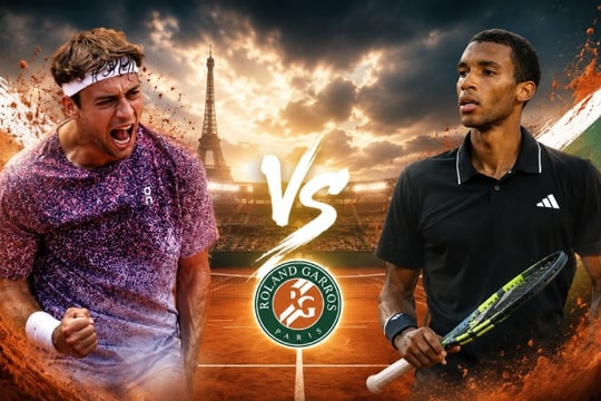 Roland Garros 2026: Đại chiến nước Ý và cơ hội lịch sử của Flavio Cobolli tại tứ kết