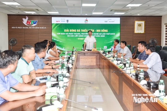 Hoàn tất các khâu chuẩn bị cho Giải Bóng đá Thiếu niên - Nhi đồng Cúp Báo và phát thanh, truyền hình Nghệ An năm 2026