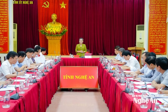 Nghệ An xây dựng hệ thống đánh giá mức độ hoàn thành nhiệm vụ của cán bộ thuộc diện Ban Thường vụ Tỉnh ủy quản lý