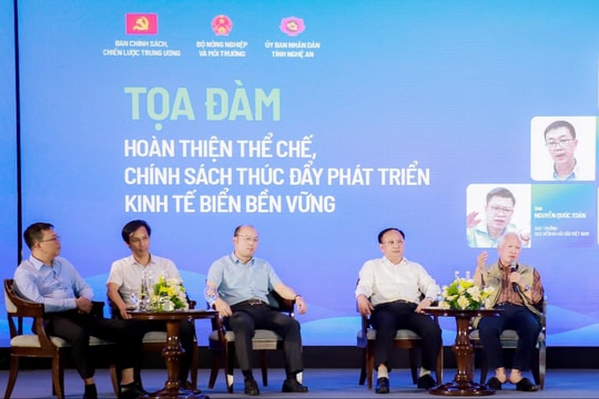 Hội thảo quốc gia "Hoàn thiện thể chế, chính sách thúc đẩy phát triển kinh tế biển bền vững"