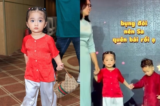 Ái nữ út nhà Khánh Thi - Phan Hiển bộc lộ năng khiếu nghệ thuật và chiều cao nổi bật