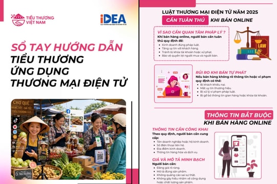 Ra mắt Sổ tay hướng dẫn tiểu thương ứng dụng thương mại điện tử 2026