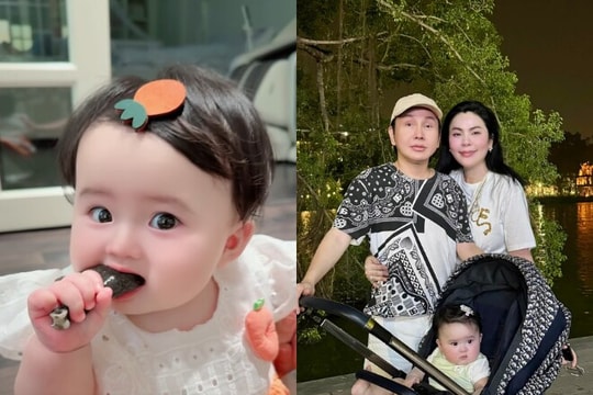 Con gái Hoa hậu Phương Lê và NSƯT Vũ Luân gây chú ý khi tập nếm thức ăn