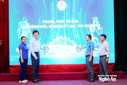 Nghệ An hưởng ứng Lễ phát động phong trào thi đua 'Lao động giỏi, năng suất cao, thu nhập tốt'