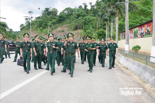 Bộ Tư lệnh BĐBP kiểm tra công tác chuẩn bị Chương trình Giao lưu hữu nghị Quốc phòng biên giới Việt Nam - Lào