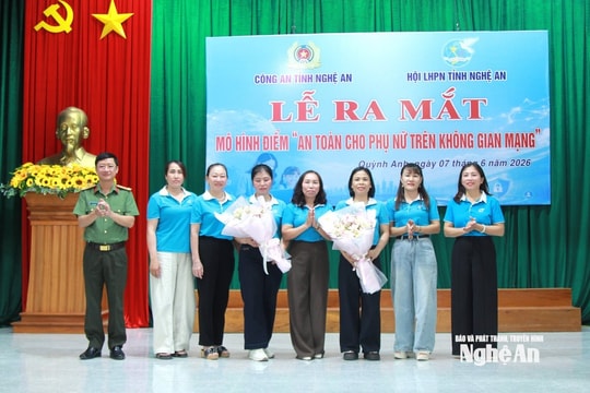Nghệ An: Ra mắt mô hình điểm “An toàn cho phụ nữ trên không gian mạng”