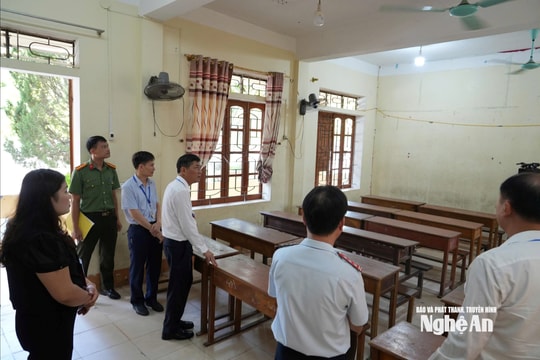 Phó Chủ tịch UBND tỉnh Thái Văn Thành kiểm tra công tác chuẩn bị thi tốt nghiệp THPT năm 2026