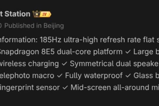 Phân tích cấu hình Redmi K100: Pin 8.500mAh và chip Snapdragon 8 Elite Gen 5