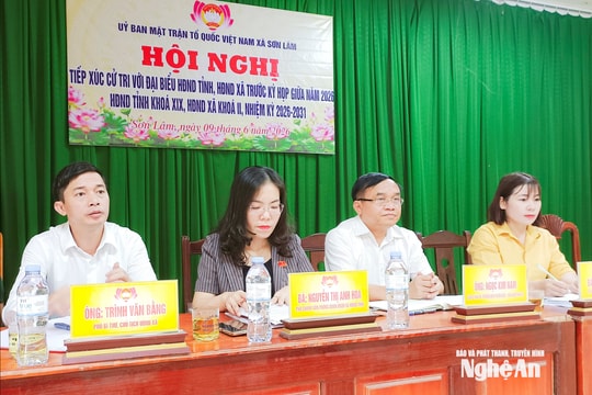 Đại biểu HĐND tỉnh tiếp xúc cử tri tại các địa phương trước kỳ họp thường lệ giữa năm 2026