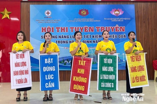 Hội thi tuyên truyền sử dụng năng lượng tiết kiệm và hiệu quả trong gia đình