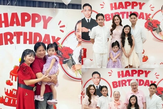 Gia đình Khánh Thi sum họp đón sinh nhật, Đỗ Mỹ Linh gây chú ý khi hẹn hò cùng con gái