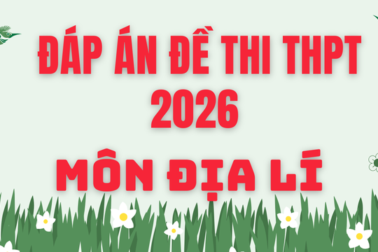 Gợi ý đáp án môn Địa lí thi tốt nghiệp THPT 2026