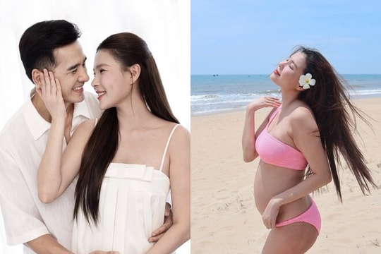 Thúy Diễm mang bầu lần hai được Lương Thế Thành cưng chiều và hành trình xuyên Việt của gia đình Hồng Đăng