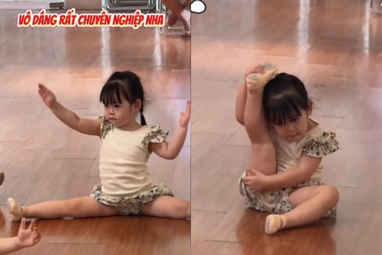 Con gái Hoa hậu Đỗ Mỹ Linh đi học múa: Bé Tuệ An gây ấn tượng với thần thái chuyên nghiệp