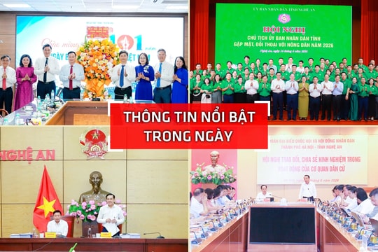 Nghệ An: Thông tin nổi bật ngày 16/6