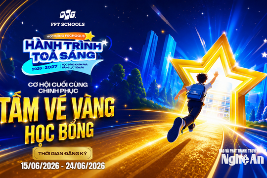 Cơ hội cuối cùng chinh phục 'Tấm vé Vàng' học bổng FSchools - Hành trình tỏa sáng tại FPT School Vinh