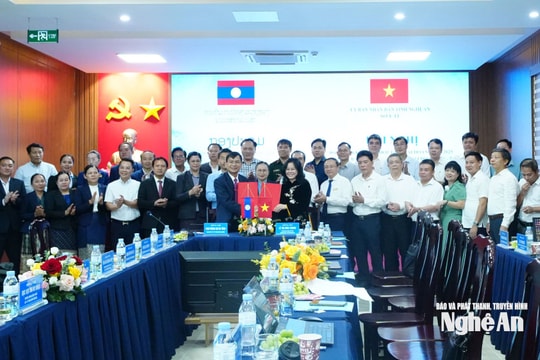Sở Y tế hai tỉnh Nghệ An và Xiêng Khoảng ký kết biên bản hợp tác giai đoạn 2026-2030