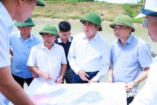 Chủ tịch UBND tỉnh Nghệ An kiểm tra hệ thống thủy lợi Nam và một số nhà máy nước sạch