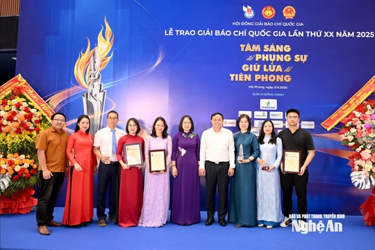 Báo và phát thanh, truyền hình Nghệ An đoạt Giải Báo chí Quốc gia lần thứ XX