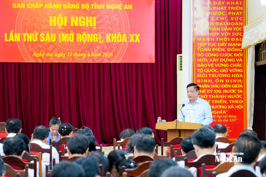 Bế mạc Hội nghị lần thứ sáu Ban Chấp hành Đảng bộ tỉnh mở rộng