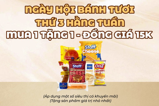 Mẹo mua bánh tươi giá rẻ chỉ từ 5.000 đồng tại Bách hóa XANH vào Thứ 3 hàng tuần