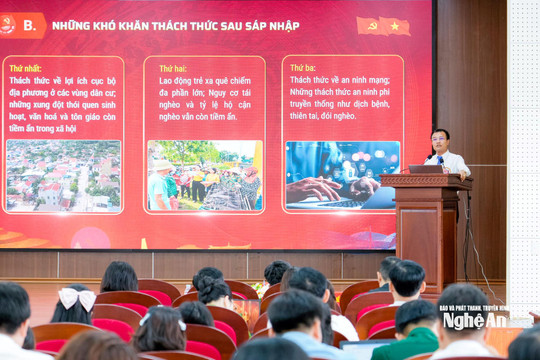 Khai mạc chung kết Hội thi báo cáo viên, tuyên truyền viên giỏi tỉnh Nghệ An năm 2026