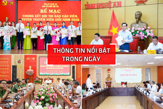 Nghệ An: Thông tin nổi bật ngày 24/6