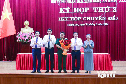 HĐND tỉnh Nghệ An bầu bổ sung Ủy viên UBND tỉnh, nhiệm kỳ 2026 - 2031