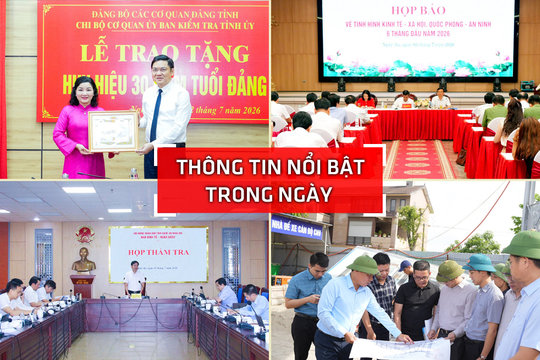 Nghệ An: Thông tin nổi bật ngày 2/7