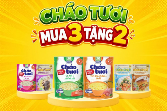 Mẹo săn deal cháo tươi Cây Thị và SG Food với ưu đãi Mua 3 Tặng 2 tại Bách hóa XANH