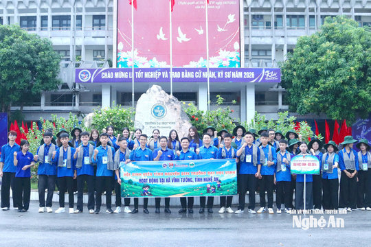 Hơn 850 sinh viên Nghệ An tham gia chiến dịch tình nguyện "Mùa Hè xanh" năm 2026
