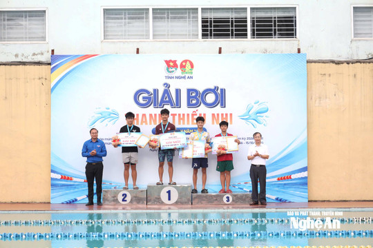 Vòng chung kết Bơi thanh thiếu nhi tỉnh Nghệ An 2026: Hấp dẫn những cuộc đua, vinh danh những nhà vô địch