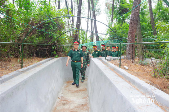 Kiểm tra tiến độ xây dựng Sở Chỉ huy diễn tập khu vực phòng thủ tỉnh năm 2026