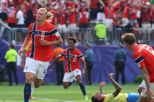 Erling Haaland lập cú đúp giúp Na Uy đánh bại Brazil 2-1 tại World Cup 2026