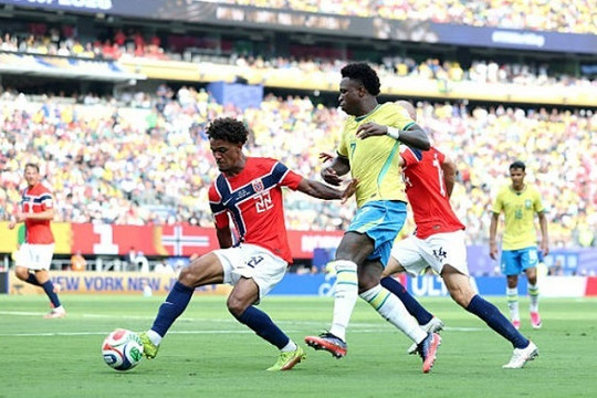 Brazil gục ngã trước Na Uy: Bruno Guimaraes hóa tội đồ, Vinicius Jr đơn độc trên hàng công