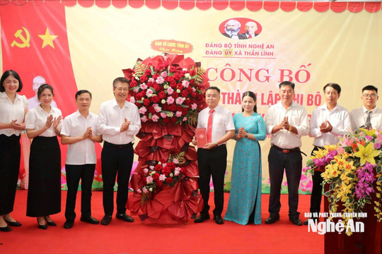 Thành lập chi bộ đảng trong doanh nghiệp tại xã Thần Lĩnh